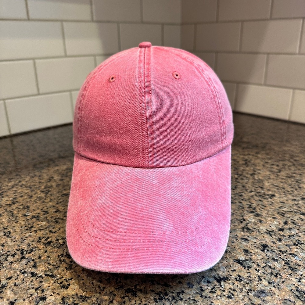 Adams Fishing Dad Hat Pink Adjustable Strapback Outdoor Cap New